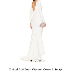 Noel and Jean Elegant White Long Sleeve Dress